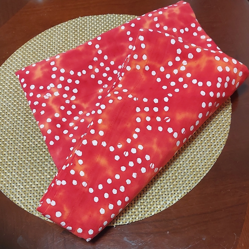 NWOT, Crate&Barrel Red and White Polka Dot 100% Cotton